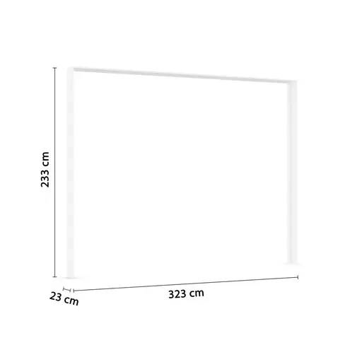 Schwebetürenschrank- inkl. Passepartout, B ca. 316 cm, Weiß, Spiegel
