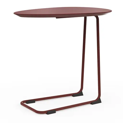 Sofatisch Fano - LBH ca. 57x39x54 cm, Fenix, Bordeaux