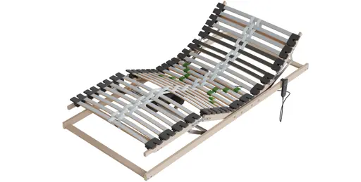 Lattenrost Alpin Schlafsysteme Alpin-B-MO - 90x200cm, Kopf-/Fußteil 2-motorisch verstellbar, Kabelsteuerung
