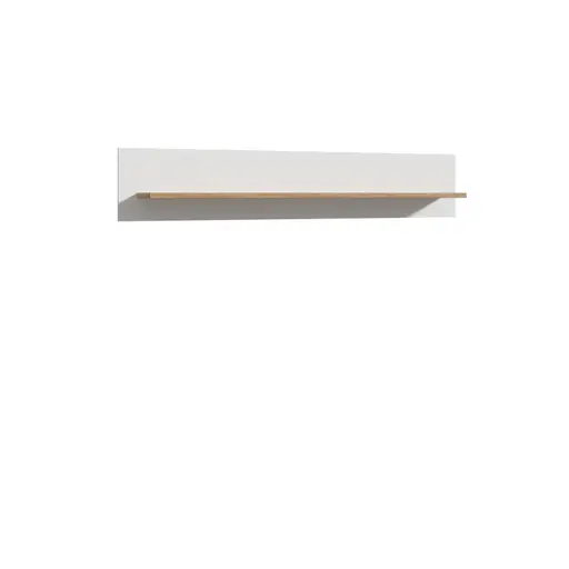 Wandboard FELLIAN- B ca. 160 cm, Weiß, Eiche Dekor