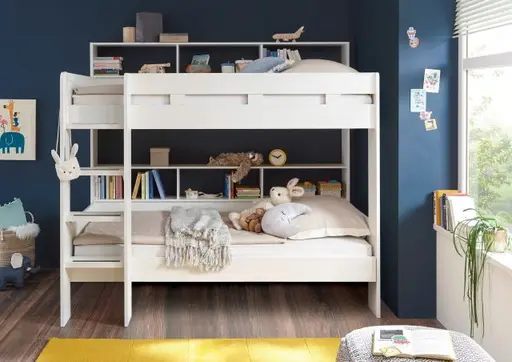 Etagenbett - Liegeflächen ca. 90x200 cm, Weiß