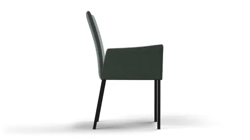 Armlehnstuhl Saragossa - Stoff, Petrol