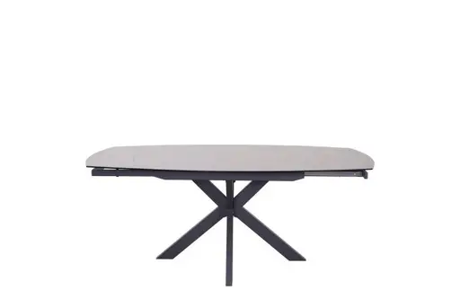 Esstisch MEGGIE - ausziehbar, LB ca. 130x100 cm, Keramik, Grau