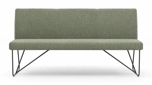 Bank Nashville - Breite ca. 180 cm, Stoff, Olivgrün