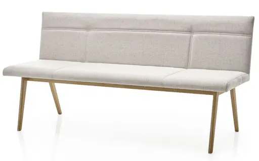 Polsterbank - Breite ca. 180 cm, Stoff, Creme