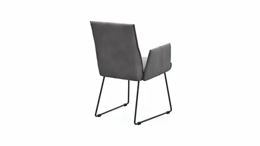 Armlehnstuhl Dinner - Stoff, Grau