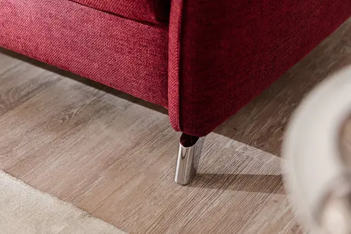 Sofa - 2-Sitzer, Relaxfunktion/Schlaffunktion, Stoff, Rot