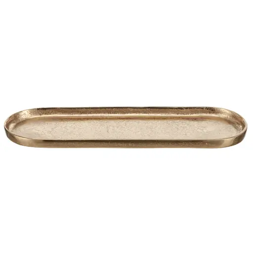 Deko-Schale - LBH ca. 37x11,5x2,5 cm, Goldfarben