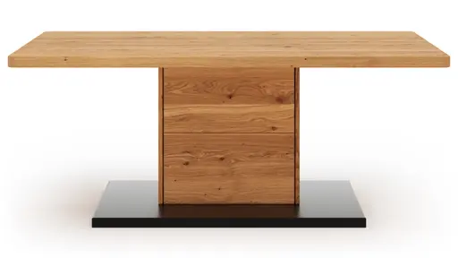 Couchtisch Fibra - LBH 110x65x45 cm, Asteiche massiv