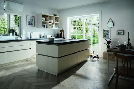 Inselküche 54.160 CO 7 520, Magnolia Samtmatt