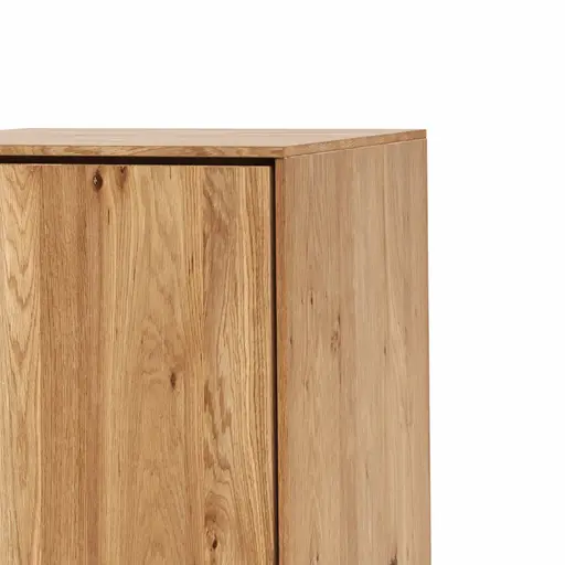 Vitrine Saratoga - links, Wildeiche massiv, natur geölt