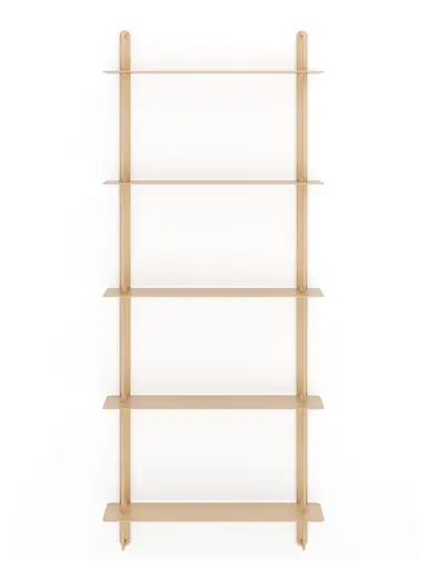 Wandregal Dagny - BHT ca. 60x146x18 cm, Metall, Beige