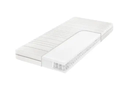 7-Zonen-Tonnentaschenfederkern-Matratze FIANN- Liegefläche ca. 90x200 cm, Hart