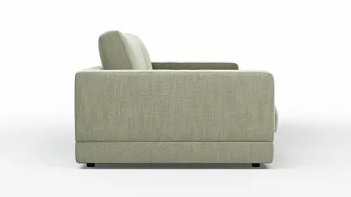 Sofa Juni - 3-Sitzer, Stoff, Lindgrün