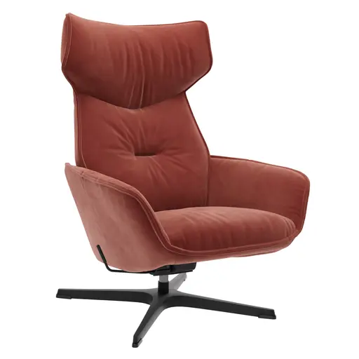 Relaxsessel Helge - Stoff, Koralle