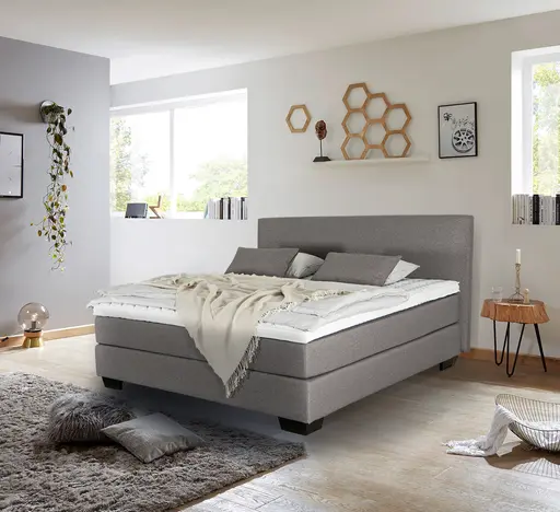 Boxspringbett - Liegefläche 180x200 cm, Hellbraun