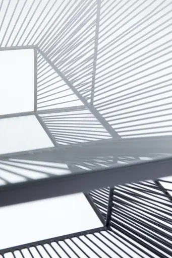 Couchtisch- LB ca. 80x80 cm, Stahl pulverbeschichtet, Glas, Schwarz