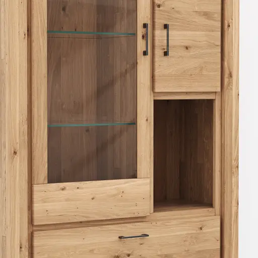 Vitrine Farmingdale - Eiche massiv, legno 
