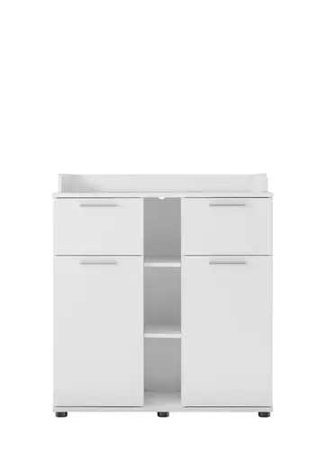 Wickelkommode- inkl. Auflage, Weiß