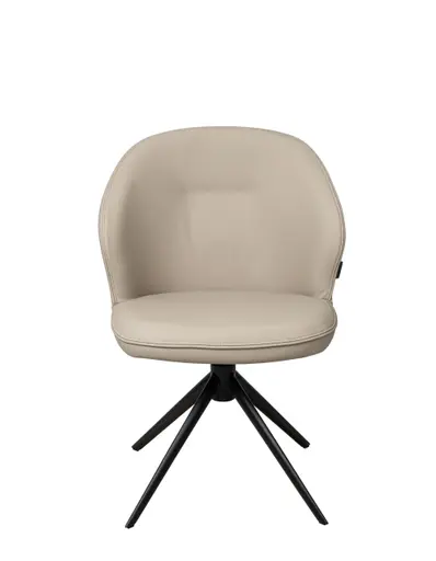 Stuhl MERRITH - drehbar, Leder, Latte