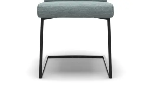 Freischwinger Carmelo - Velour, Hellblau