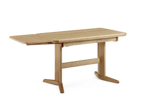 Esstisch - ausziehbar, LB ca. 122x72 cm, Eiche teilmassiv