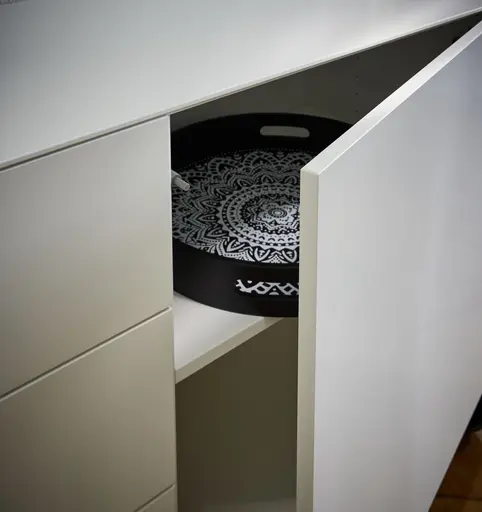 Sideboard Edge - Lack, Weiß