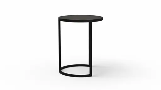 Beistelltisch Kai - LBH ca. 39x39x50 cm, Metall, Schwarz