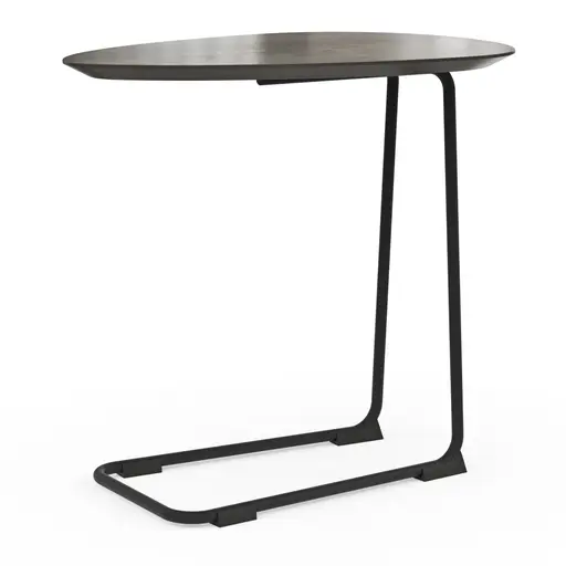 Sofatisch Fano - LBH ca. 57x39x54 cm, HPL Laminat, Graubraun