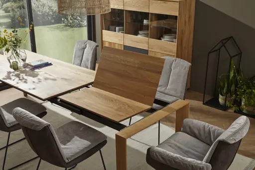 Esstisch Missoula - ausziehbar, LB ca. 200x90 cm, Asteiche massiv, natur geölt