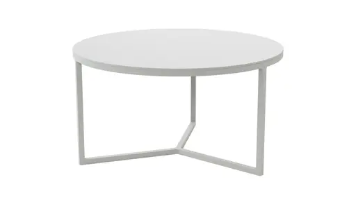 Couchtisch Joan 6 - LBH ca. 58x58x33 cm, Metall, Kreidefarben