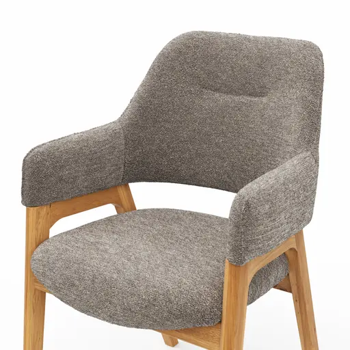 Armlehnstuhl Flore 1 - Stoff, Bronze