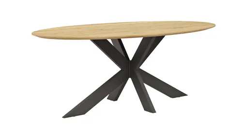 Esstisch Phoenix - LB ca. 200x110 cm, Eiche massiv, oval
