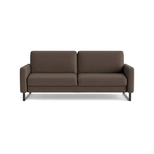 Sofa Aracena - 3-Sitzer, Leder, Dunkelbraun