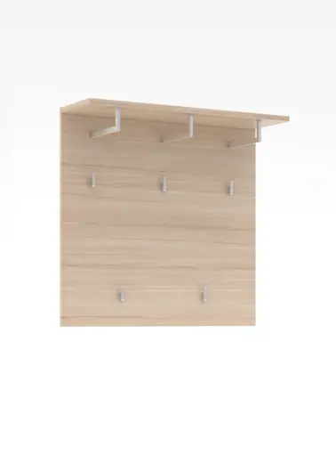 Garderobe - inkl. Sitzkissen, Riva Eiche Nachbildung, Kaschmir
