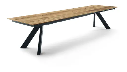 Esstisch - ausziehbar, LB ca. 190x100 cm, Wildeiche Furnier