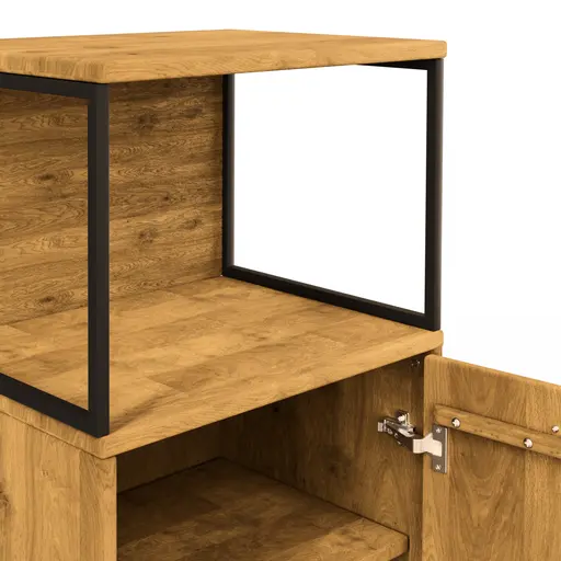 Vitrine Savannah - Wildeiche massiv, natur geölt