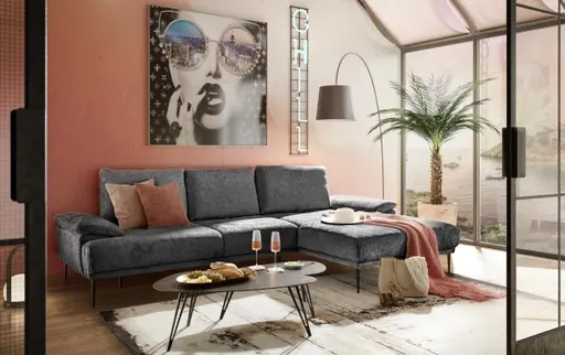 Couchtisch - 2er Set, Stein, Dunkel