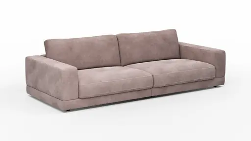 Sofa Juni - 3-Sitzer, Cord, Altrosa