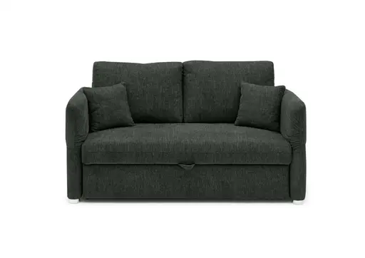 Sofa JORDEN - 2,5-Sitzer, inkl. Schlaffunktion, verstellbare Armlehnen, Stoff, Dunkelgrün