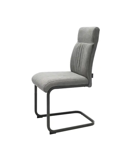 Freischwinger MAIDA - Stoff, Silberfarben