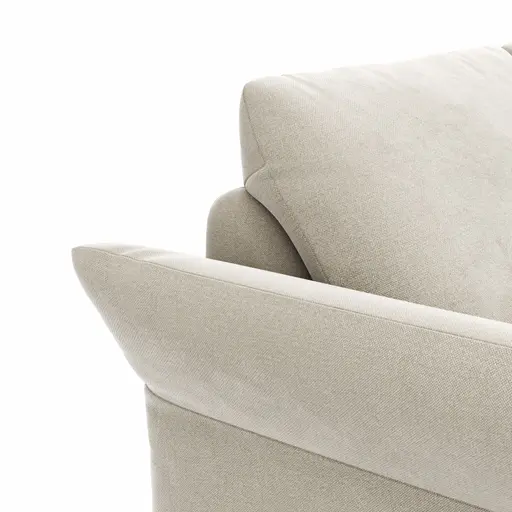 Sofa Gotera -  2,5-Sitzer inkl. Rückenlehne verstellbar, Stoff, Natur