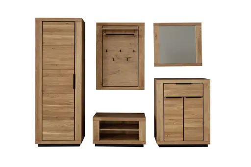 Kommode - B ca. 80 cm, Wildeiche Nachbildung, Wildeiche massiv geölt