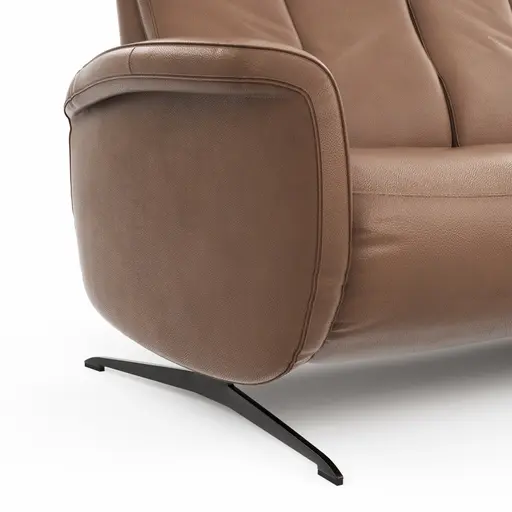 Sofa Sitz.Konzept Sofa - 2,5-Sitzer inkl. Kopfteilverstellung, Leder, Cognac