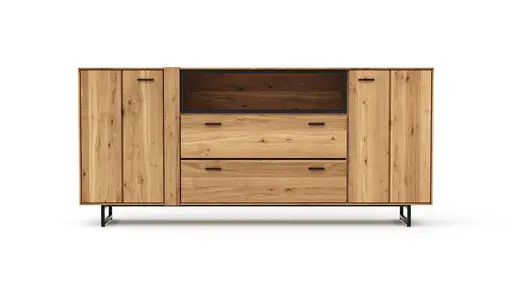 Sideboard Blackpool - Eiche massiv, natur geölt