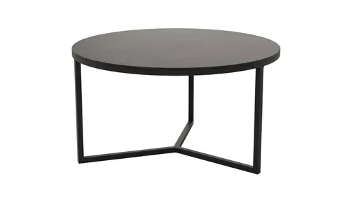 Couchtisch Joan 4 - LBH ca. 58x58x33 cm, Metall, Schwarz