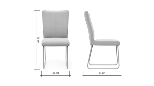 Stuhl Cosyra - Stoff, Beige