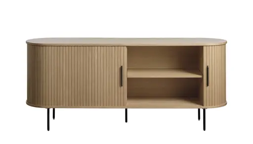 Sideboard - B ca. 180 cm, Eiche Furnier, Natur