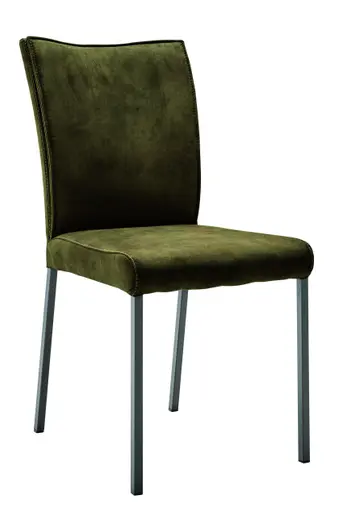 Polsterstuhl Floriana - Stoff, Grün