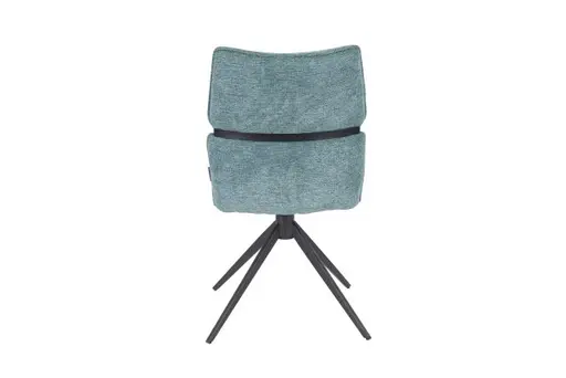 Stuhl MARJA - drehbar, Stoff, Türkis